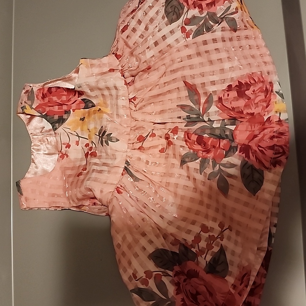 Floral pink dress - Picture 2 of 5
